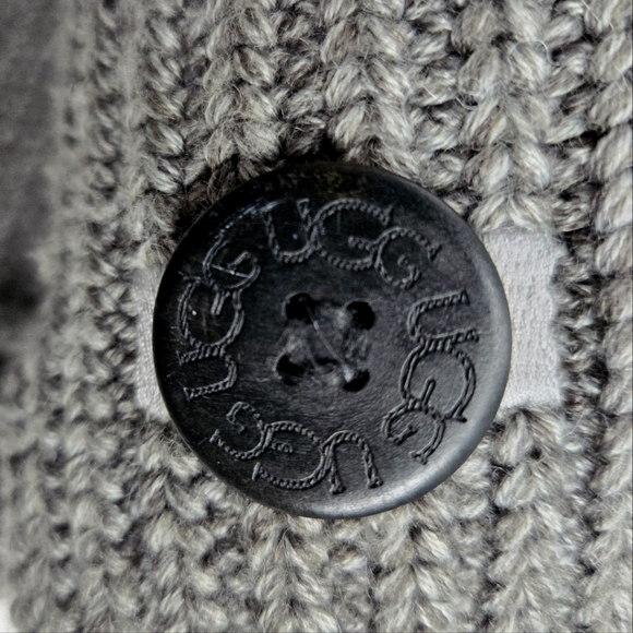 UGG Cardi Gray Knit Button Boots - Picture 7 of 12